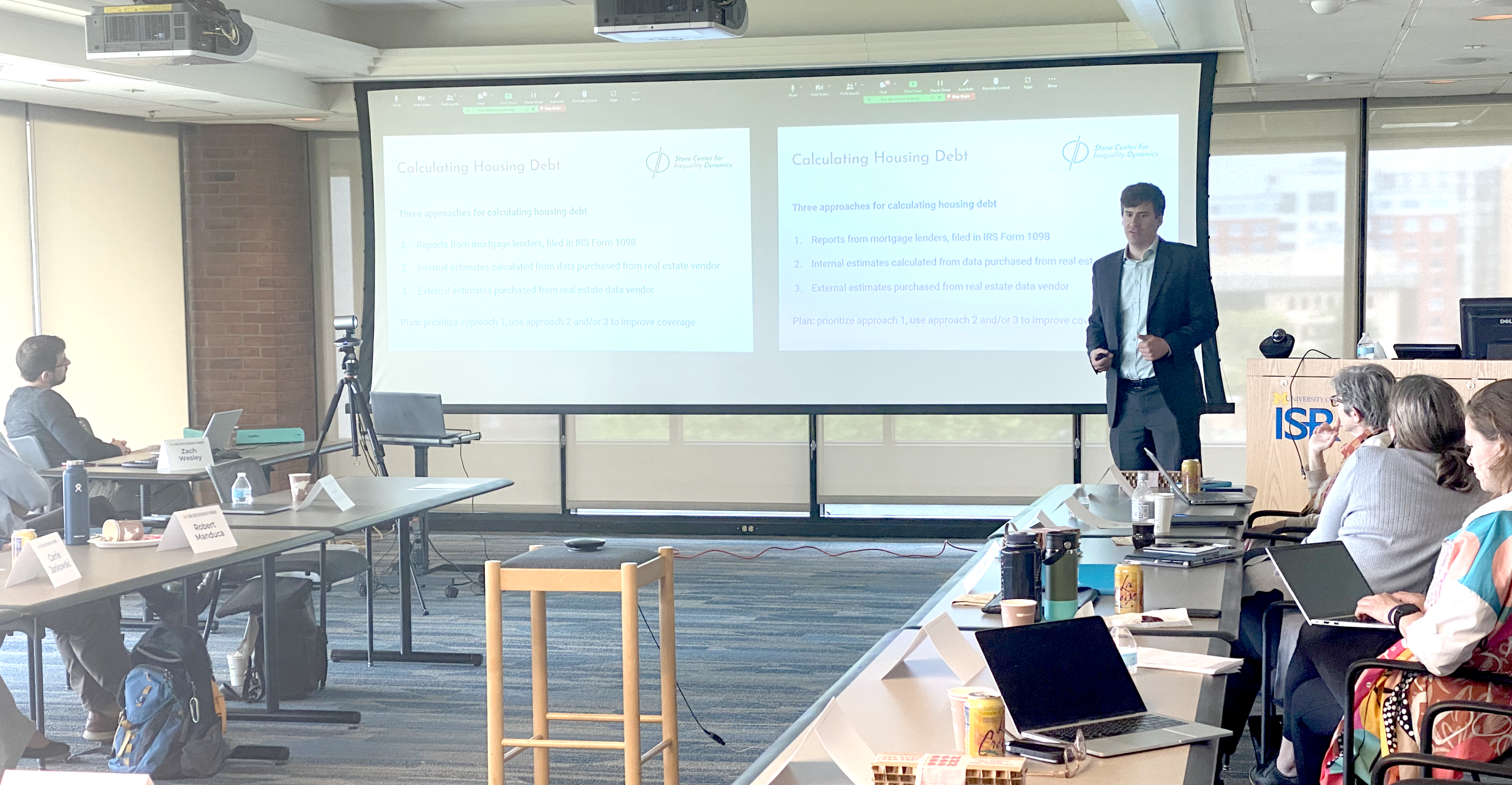 Joe LaBriola presents at the 2023 WAM Board Meeting.