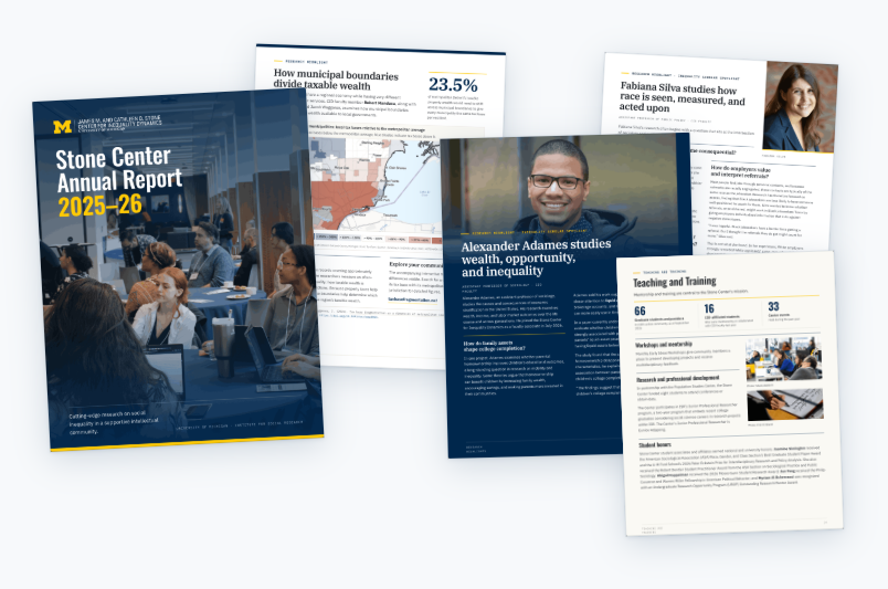 Pages from the Stone Center 2025–26 annual report